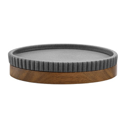 Csíkos szappantartó akácfa alaplappal NIAGARA