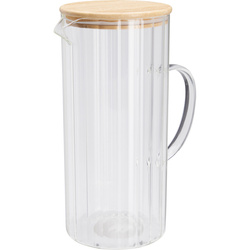 NATO üveg vízkancsó, bordázott üveg 1,4 l