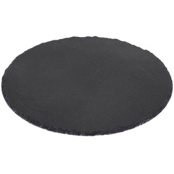 Tálalódeszka, kerek tál a falatokhoz pala kőből.