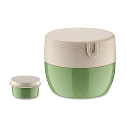 Reggeliző doboz, salátás és öntetes tároló BENTOBOX M, 2 elem, KOZIOL