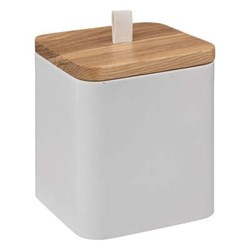 NATUREO vattakorong és fültisztító pálcika tároló, 9,1 x 9,1 x 10,3 cm