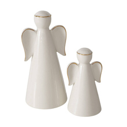 Két VELIDEN porcelán figura, fehér angyalok.