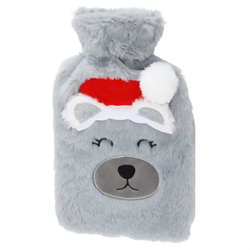 Karácsonyi mintás, 0,85 L-es termosz, mackóval