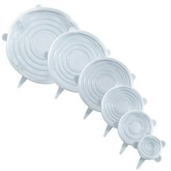 Silikonfedők tárolókhoz, rugalmas, 6 darab