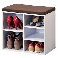 Fiókos szekrény cipők tárolására, fa szekrény