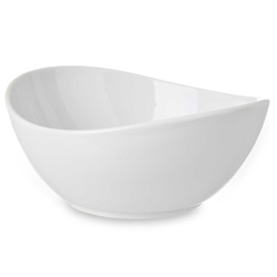 Ovalis porcelán tál, 17 cm