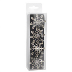 Ezüst szalvétagyűrűk ünnepi mintával, 4 db.