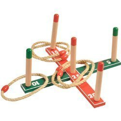 Fa gyűrűdobáló játék QUOITS