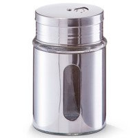 Fűszertartó ablakos, Ø 7 x 11,5 cm, ZELLER, ezüst