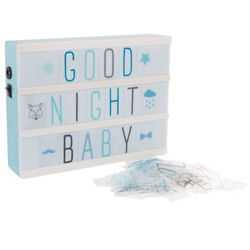 Gyerekeknek szánt világító keret, kék || fehér