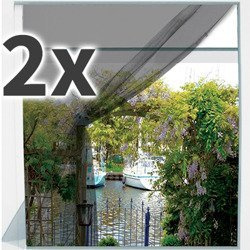 2 db Ablakrovar-háló, szúnyogháló, 130 x 150 cm