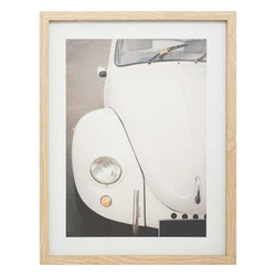 Keretezett poszter retro autóval, VIVIEN, 30 x 40 cm
