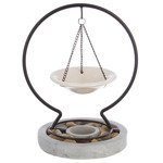 Illatos gyertyákhoz és illóolajokhoz készült kandalló, tűzhely formájában.