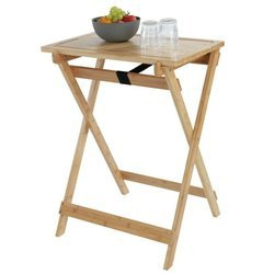 LUGO összecsukható bambusz asztal deszkával és tálcával, 3 az 1-ben, WENKO
