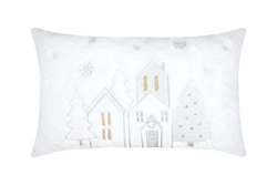 HOHOHO karácsonyi párna, bolyhos, 30 × 50 cm