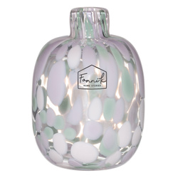 OMBRA üvegváza, 13 cm, egyedi design