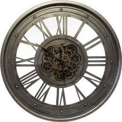 Fém falióra, Ø 80 cm, látható mechanizmussal