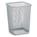 Négyzet alakú fémhálós papírkosár, ZELLER