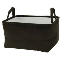 Tároló kosár fogantyúkkal, poliészterből, 40 x 29 x 22 cm