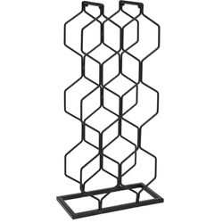 Fém borállvány, 8 palack számára, magassága 48 cm