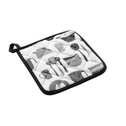 Pamut konyhai kesztyű, szilikon megerősítésekkel, 19 x 19 cm