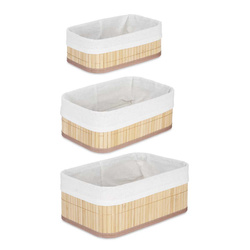Fürdőszobai kozmetikai kosarak, 3 különböző méretben