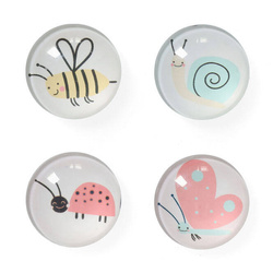 Díszmágnes készlet, 4 darab, Ø 2,5 cm