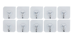 Többfunkciós öntapadó akasztó, 10 darab