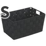 ADRIA BLACK kosár - tárolóedény, S méret, WENKO, fekete