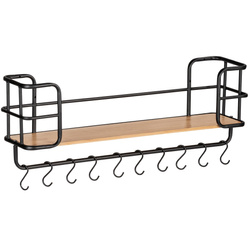 Fali polc akasztókkal LOFT, WENKO