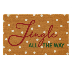 Karácsonyi lábtörlő kókuszrostból, 59x39 cm, 2. minta