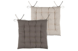 DUO megkötős székpárna, 100% pamut, 40 x 40 cm