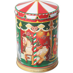 STELLARI süteményes doboz, karusszel a parkban, Ø 13,2 cm, 1. minta