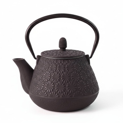 Öntöttvas teáskanna szűrővel TAKI, 1000 ml, fekete