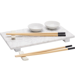 ORIA sushi tálaló készlet 2 személyre, 9 darab, márvány tálca