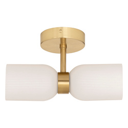 RIO üveg falikönny, 2 fényforrással, magassága 26,5 cm