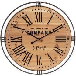 Kerek COLONIAL falióra, fa, Ø 58 cm