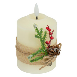 Díszgyertya paraffin LED, 10 cm