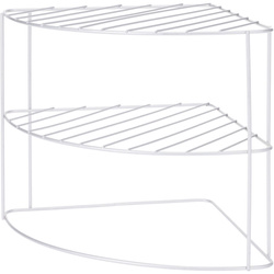 Fém sarokasztali tároló edényekhez, 23 x 23 x 21 cm