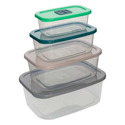 Kattintós élelmiszertárolók RECT, 4 darab