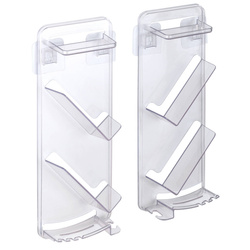 Műanyag zuhanypolc, fúrás nélküli szerelés, 2 darab