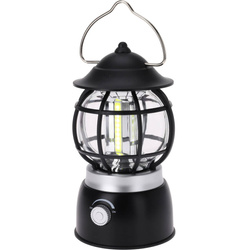 Vintage stílusú kempinglámpa, 11 x 20 cm