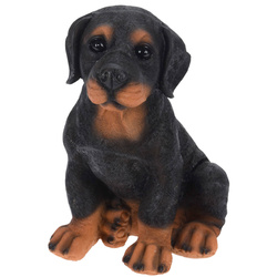 Kerti figura kutya, 27 cm magas, műkőből készült