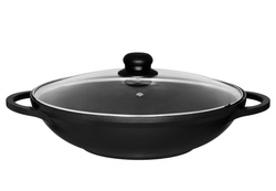 Wok üvegtetővel, Ø 32 cm
