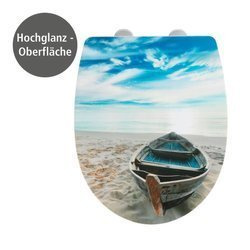 BOAT lakkozott WC-deszka, Thermoplast, WENKO