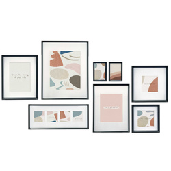 MURAL faliképek, 8 különböző méretű keret.