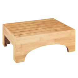 BAMBUSA fürdőszobai lábtartó, alacsony, bambusz, WENKO