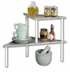 Két szintes konyhai polc, sarok, KESPER