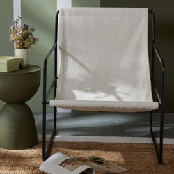 Fém szék MATISSE bouclé ülőkével