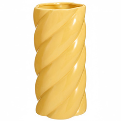 Kerámia váz, Ø 12,5 x 25 cm, sárga